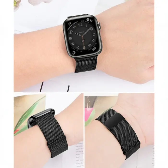 Bracelet milanais en métal pour Apple Watch Ultra/2 49mm 11 10 9 8 7