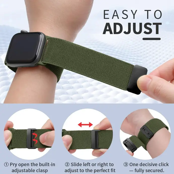 Bracelet élastique pour Apple Watch, 40mm 42mm 44mm 46mm 41mm 45mm 38mm 49mm, iWatch série 11 10 9 8 7 6 5 4 3 SE/2 Ultra 2/3