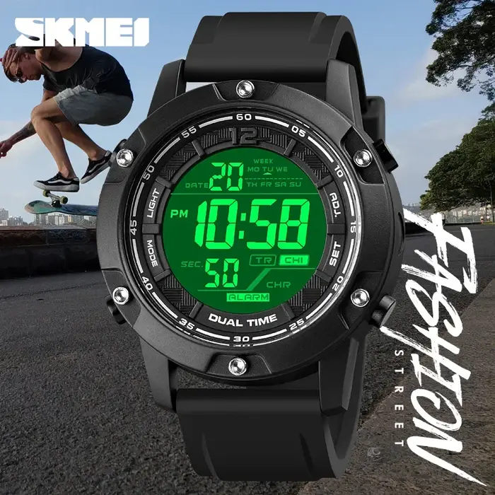 Montre-bracelet étanche pour homme avec compte à rebours