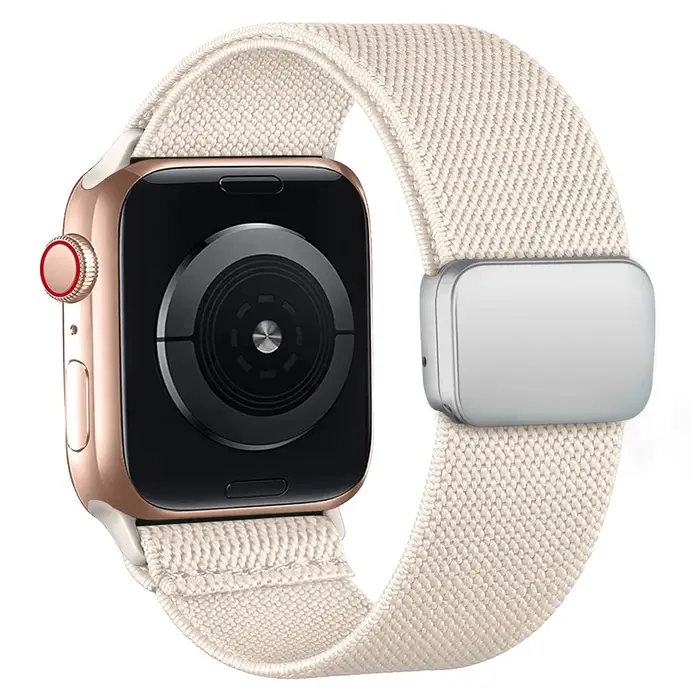 Boucle magnétique pour bracelet Apple Watch 40mm 44mm 45mm 49mm 41mm 38mm, bracelet sport en nylon p