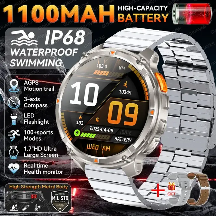 Montre connectée T-Rex3 Ultra pour hommes adultes