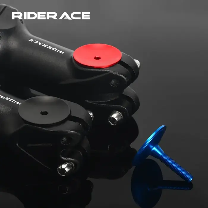 Capuchon supérieur de tige de vélo en alliage d'aluminium, capuchon de casque de route et de VTT, vi