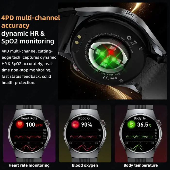Montre connectée intelligente LIGE avec pompe à air