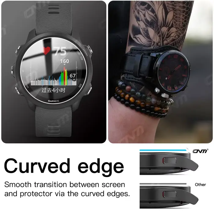Verre trempé 9H pour Garmin Forerunner 955 945 255 245 Music 55