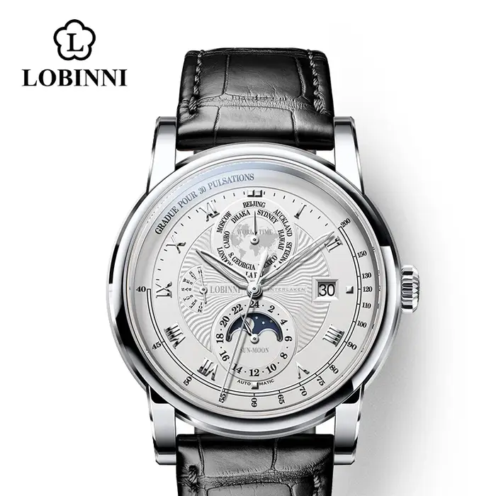 LOBINSettlement-Montre mécanique automatique pour homme