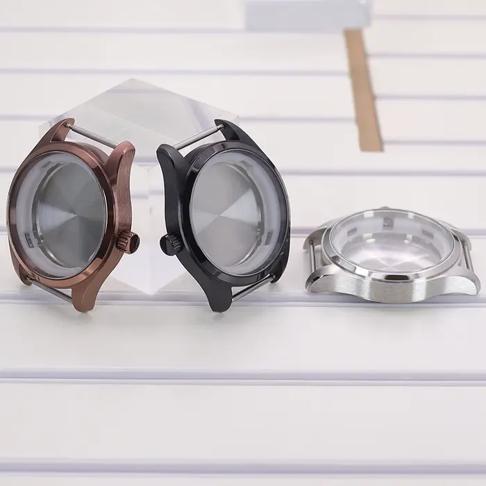 Boîtier de montre noir/argent 40mm