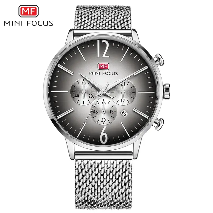 MINI FOCUS mode étanche hommes montres haut de gamme de luxe chronographe Quartz