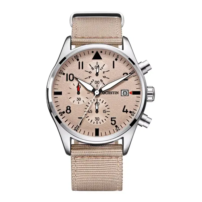 OCHSTIN hommes montres Quartz chronographe hommes montre pilote Sport mâle mode montre-bracelet haut de gamme de luxe en cuir étanche horloge