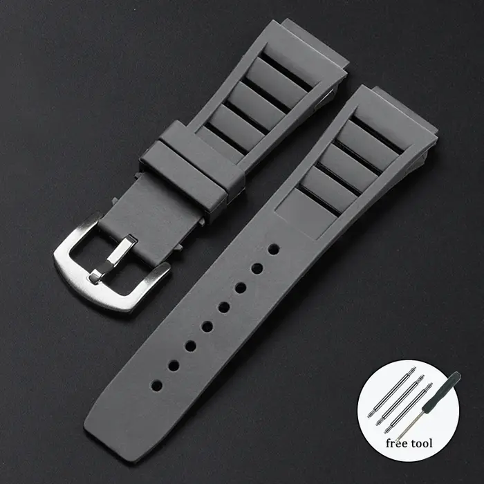 Bracelet en silicone pour montre Richard Mille Thom011, bracelet de plongée en caoutchouc, bracelet 