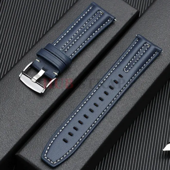 Bracelet de montre en cuir vintage 22 mm