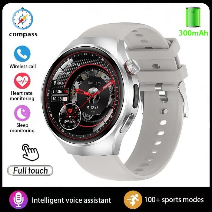 Nouvelle montre connectée Bluetooth 5.0 pour homme, GPS, suivi sportif, fréquence cardiaque, surveil