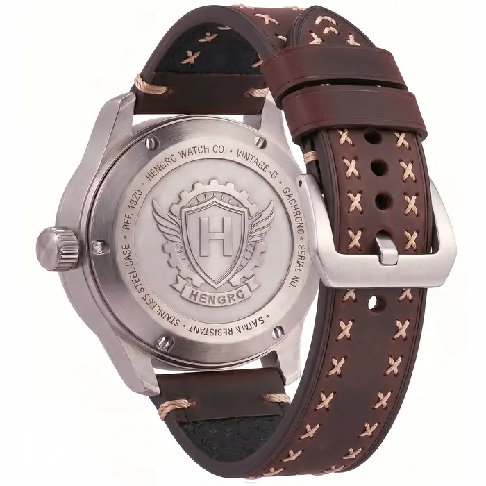 Bracelet de montre en cuir véritable épais