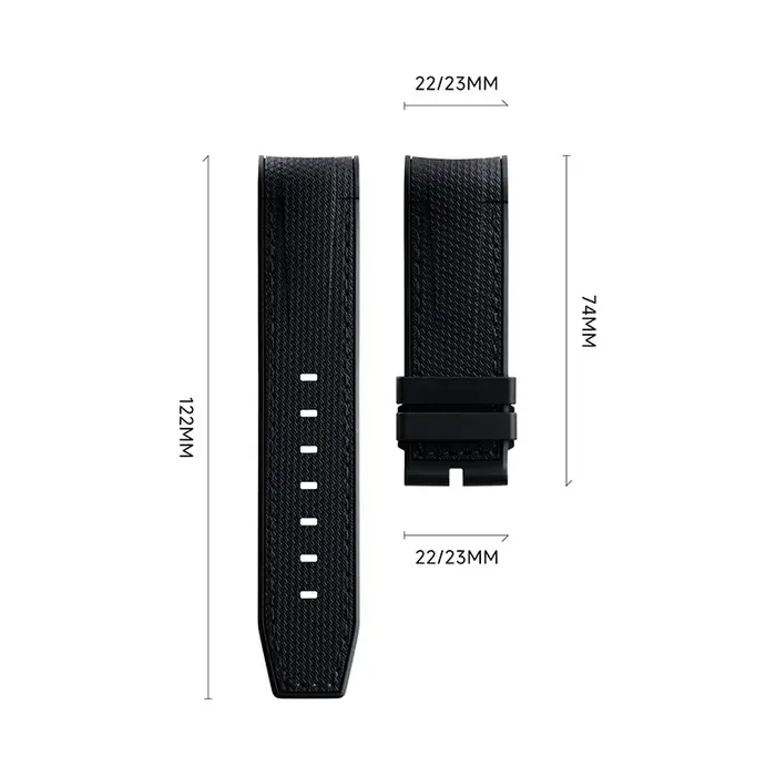 Bracelet de montre en caoutchouc souple