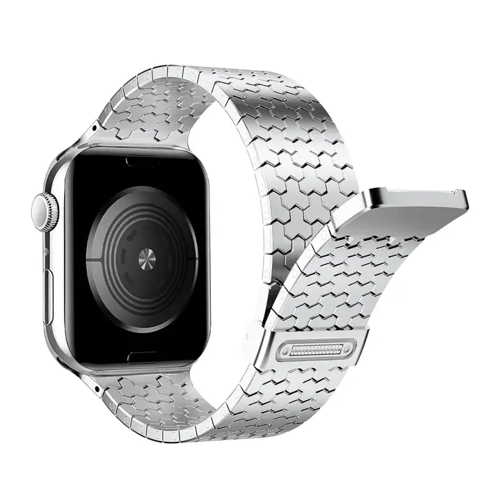 Bracelet magnétique pour Apple Watch, 46/45/44mm 41/40mm, en acier inoxydable, série Iwatch 11 10 9 