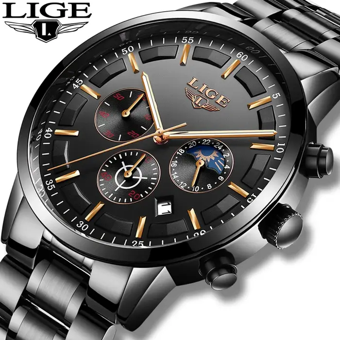 LIGE 2025 mode hommes montres haut de gamme montre d'affaires de luxe