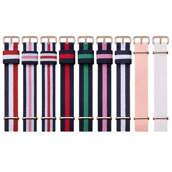 Bracelets de montre en nylon respirant respectueux de la peau