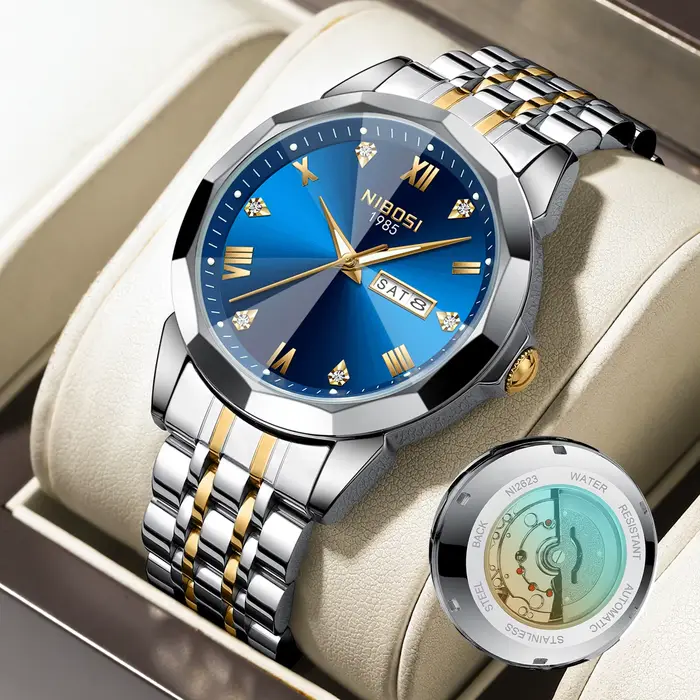 Montres mécaniques automatiques étanches pour hommes