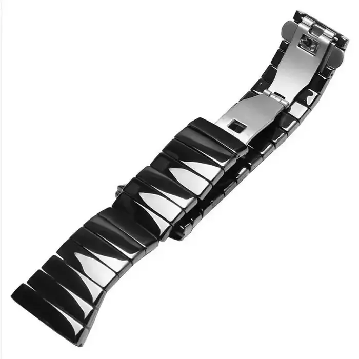 Bracelet de montre en céramique noire pour hommes et femmes, série Rado SINTRA, double presse, structure pliante, 17mm, 26mm, 29mm