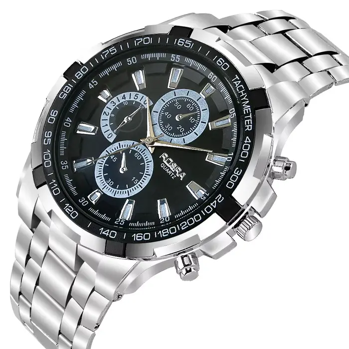 Rosra homme montre hommes montres de sport 3 cadran décoratif métal montres à Quartz pas cher prix livraison directe Reloj Relogio Masculino