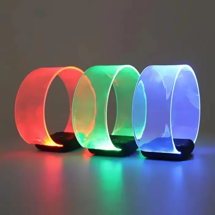 Bracelet à piles LED électroluminescentes