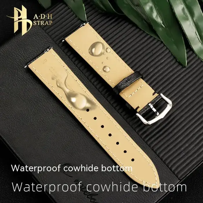 Bracelet de montre en cuir véritable
