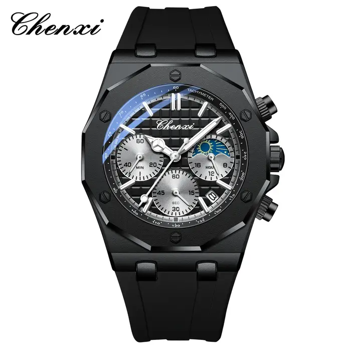 CHENXI Top marque montres de luxe pour hommes chronographe multifonctionnel Quartz
