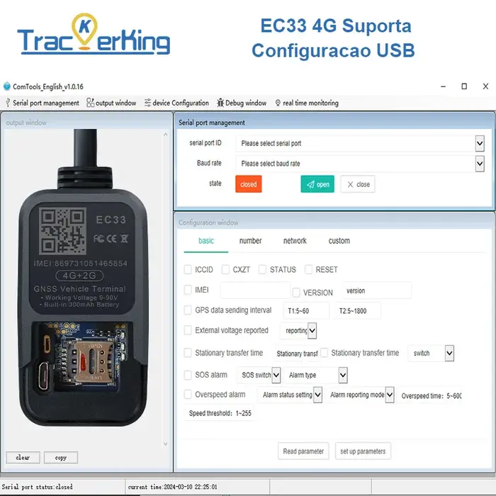 EC33Pura 4G GPS Traceur de Véhicules/Motos/Vélos J16 Tracker Rastreador Protocole GT06