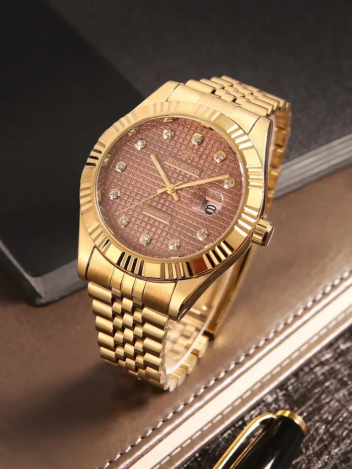 Ricecgo est une montre à quartz pour homme avec fonction calendrier