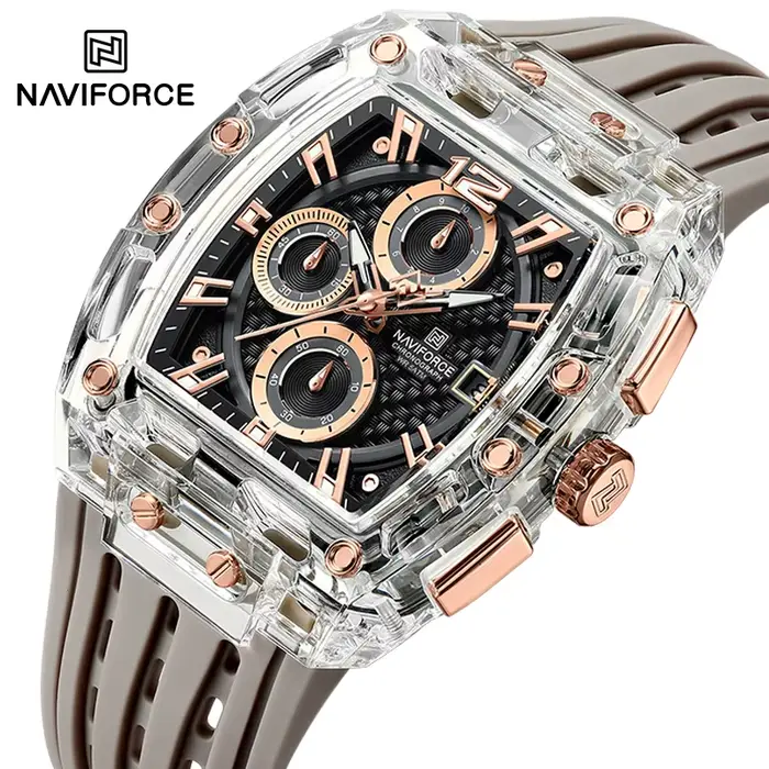 Nouveau NAVIFORCE hommes montres multifonctions à Quartz mode sport chronographe 5ATM étanche bracel