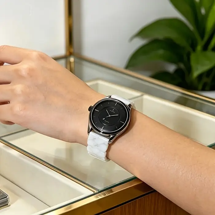 Bracelet en résine 18/20/22 pour Garmin Vivoactive 5/Active5/Venu3/Forerunner965/955/945/9/Venu/3S pour Samsung Galaxy Watch 7/6/5/4