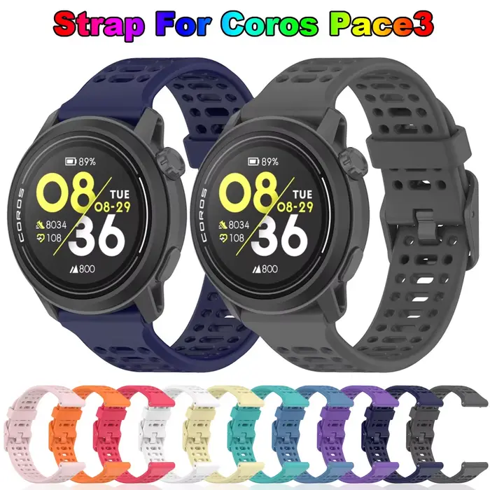 Bracelet de montre en silicone d'origine pour COROS Pace 3
