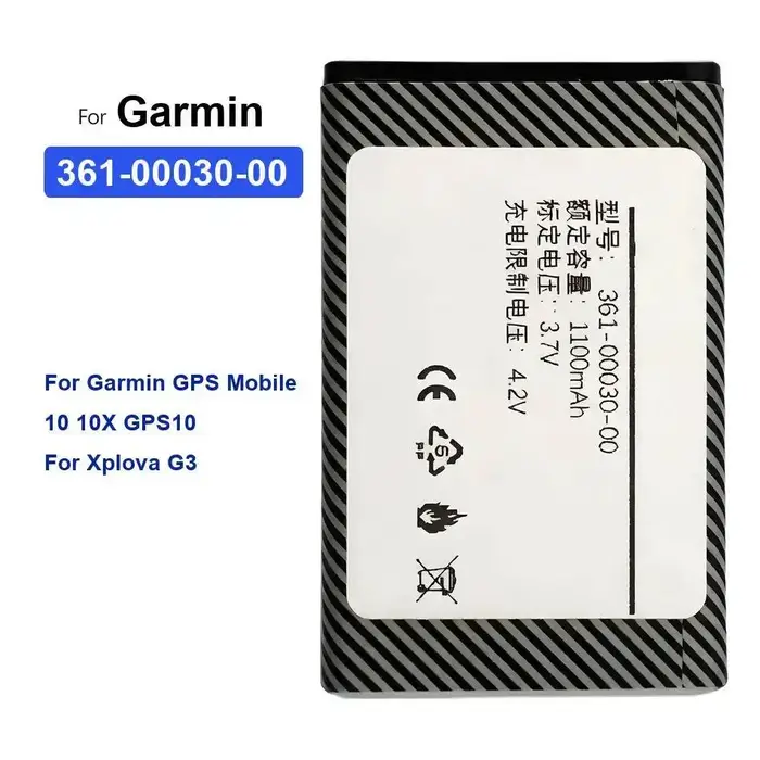 Batterie de dispositif Gps 361-00030-00, longue durée, pour Garmin Mobile 10 10X GPS10 Xplova G3, pu