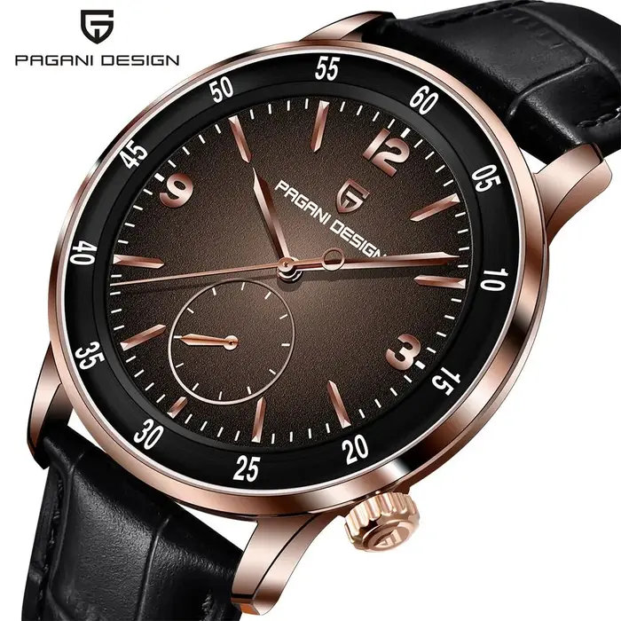 PAGANI DESIGN PD1790 montre mécanique automatique pour hommes 10Bar étanche verre saphir mode loisirs montre-bracelet en cuir pour homme