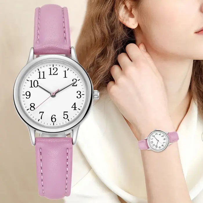 Nouvelle mode étudiants montres dames montres de luxe femme petit Bracelet en cuir montre pour filles cadeaux Relogio Feminino chaud