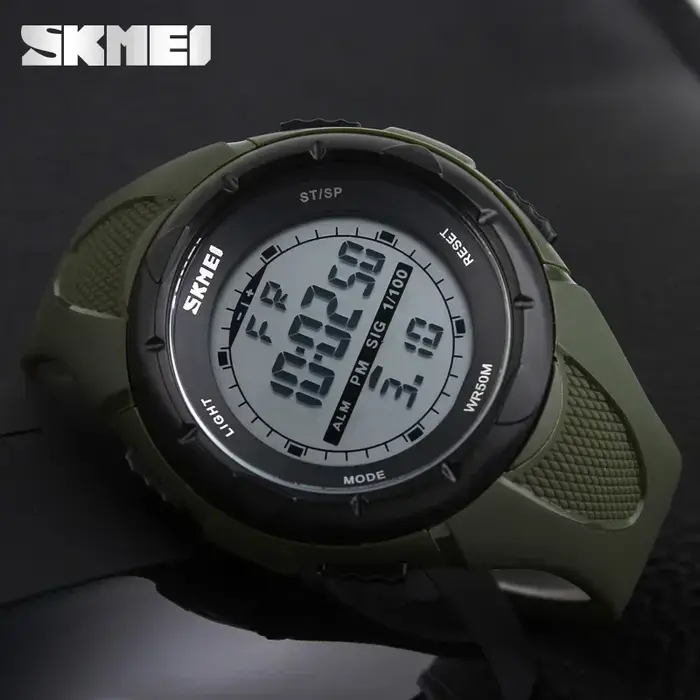 SKMEI 1025 hommes montres militaires réveil résistant aux chocs étanche montre numérique reloj hombre mode Simple montre de Sport