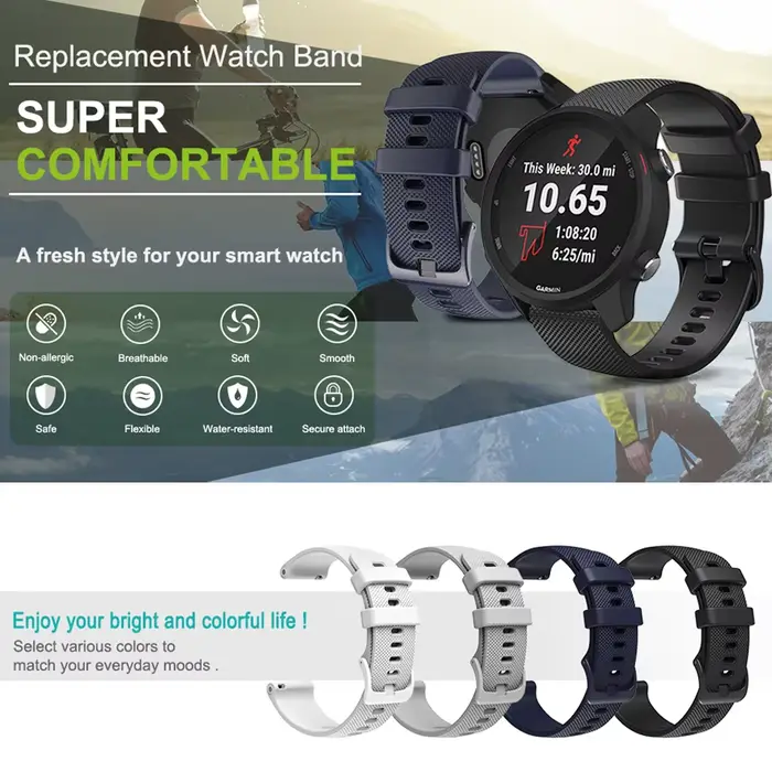 Bracelet de montre en Silicone pour Garmin Venu 4/3/2/2s