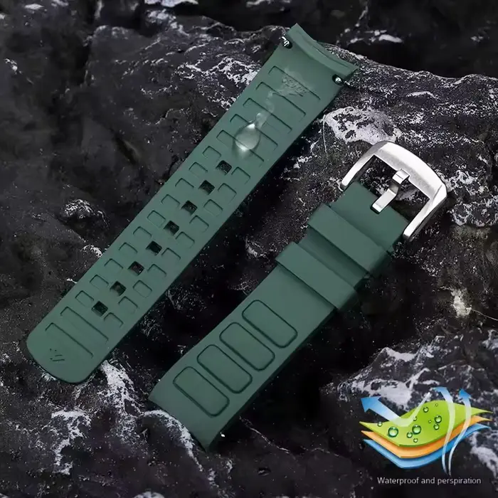 Bracelet de montre en caoutchouc pour Mido M049 Multifort TV