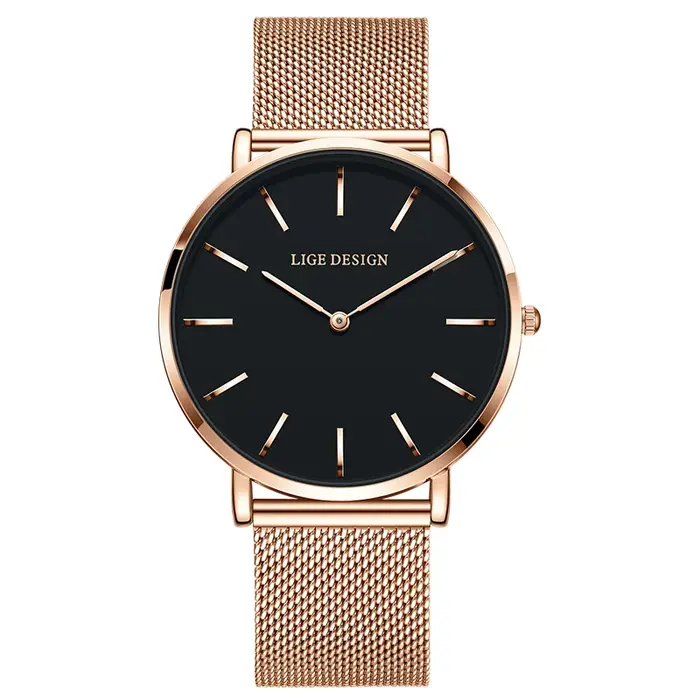 LIGE Women's wristwatch 2026  Elegant Women's Watches Simple quartz Waterproof casual fashion Ladies