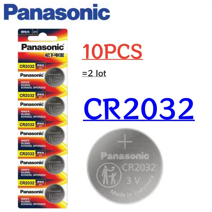 5-50 pièces d'origine PANASONIC CR2032 CR 2032 3V batterie au Lithium pour montre calculatrice horloge télécommande