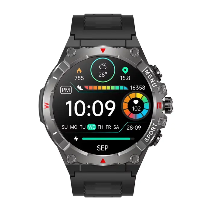 2025 COLMI V76 GPS Smartwatch 1.43 "Ultra AMOLED affichage boussole intégrée altimètre Bluetooth app