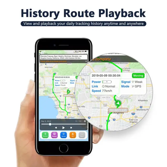 Traceur GPS Global avec batterie intégrée