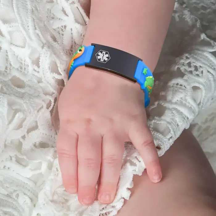 ID de code QR médical personnalisé pour bracelets pour enfants
