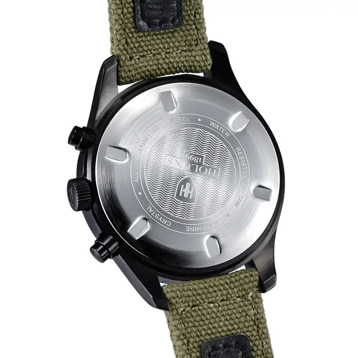 Original HOLUNS homme marque montre multifonctionnel sport mâle chronographe mode affaires lumineux luxe denim montres militaires