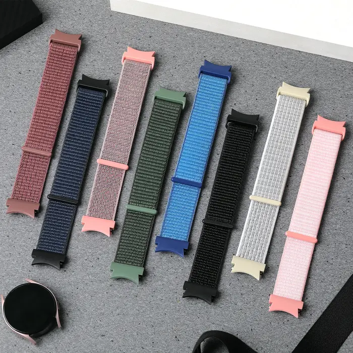 Bracelet pour Samsung Galaxy Watch 7/6/4/classique/5 pro 44mm 40mm poignet sans espaces en Nylon sport boucle correa