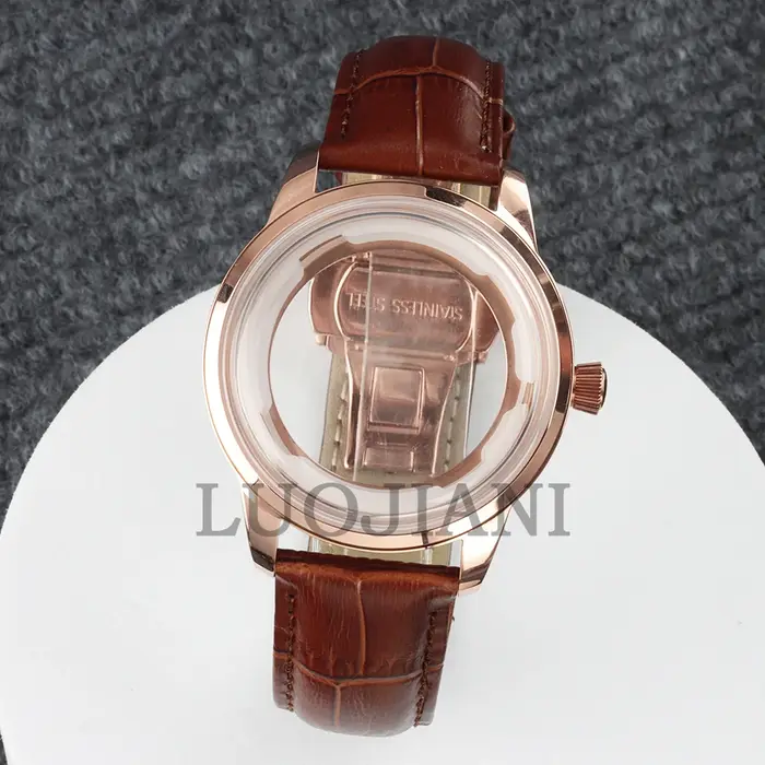 Boîtier de montre Cocktail Time en or rose/argent NH35 40 mm pour Seiko Mod Presage
