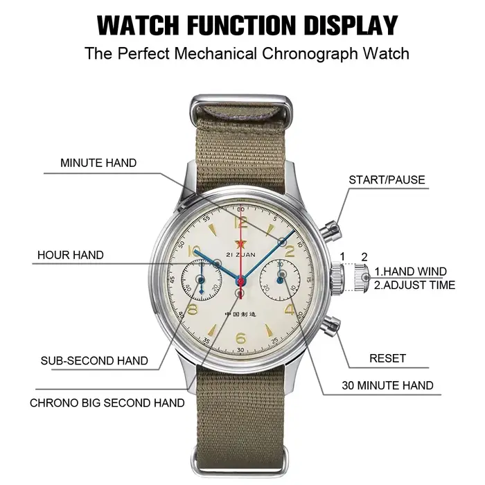 RED STAR-Montre Mécanique ST1901 pour Homme