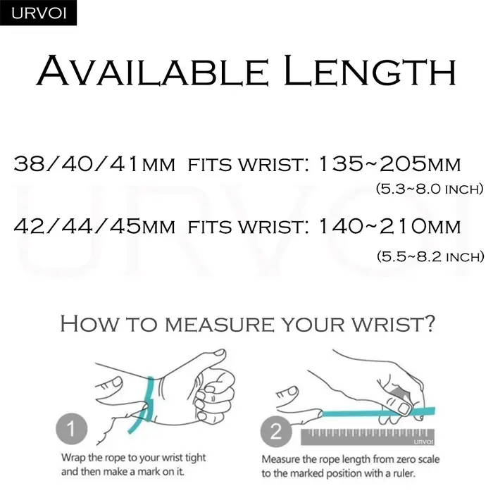 URVOI boucle alpine pour Apple Watch Ultra3 2 Series11 10 9 8 7 SE3 bracelet de fermeture à crochet G noir polyester