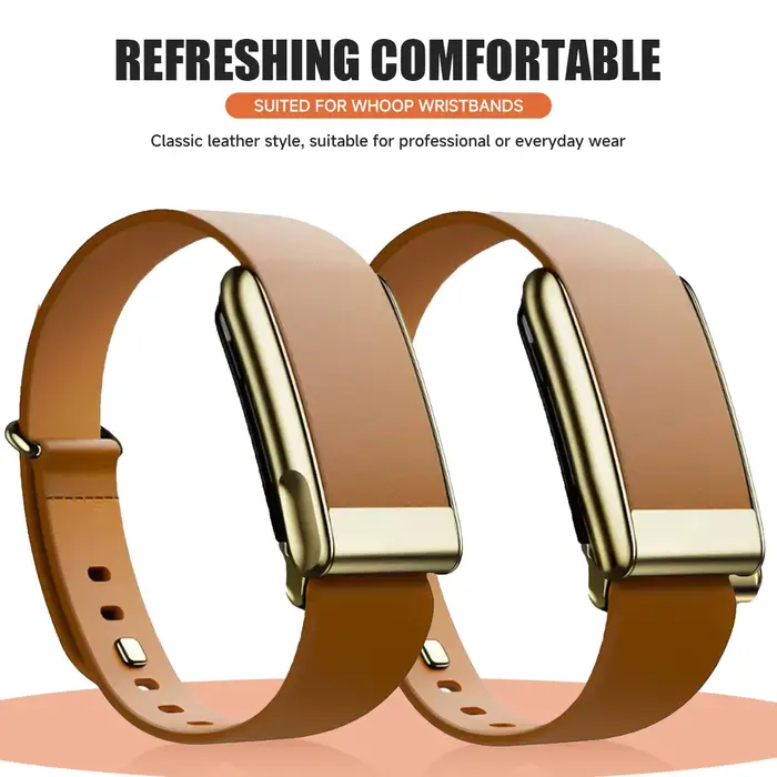 Bracelet en cuir officiel de luxe conique pour Whoop 5.0 one+peak 5.0 MG