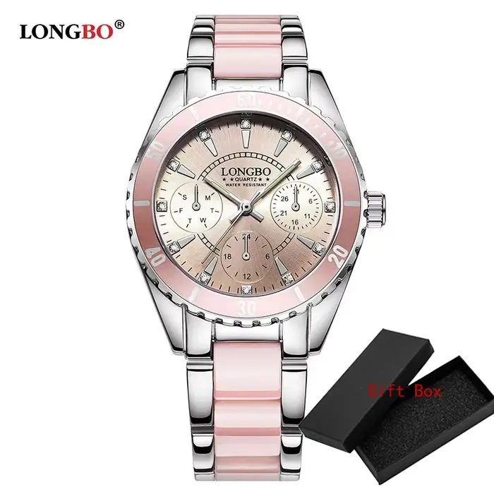 LONGBO – montre-Bracelet en céramique et alliage pour femmes