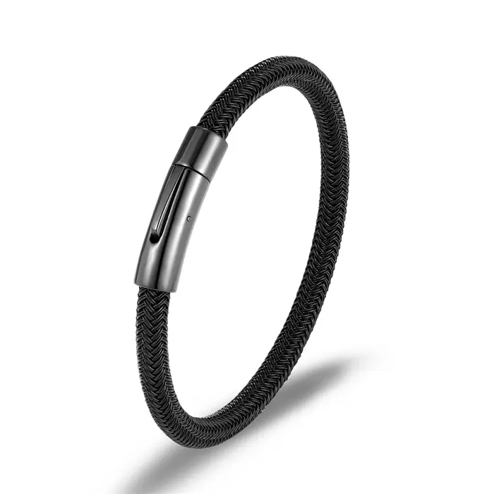 Bracelet en câble métallique Simple et étanche de 6mm pour hommes et femmes